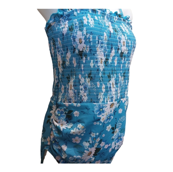 SUMMERMAE One Piece Swimsuit  with adjustable strap Flower designed Women M - Picture 2 of 8